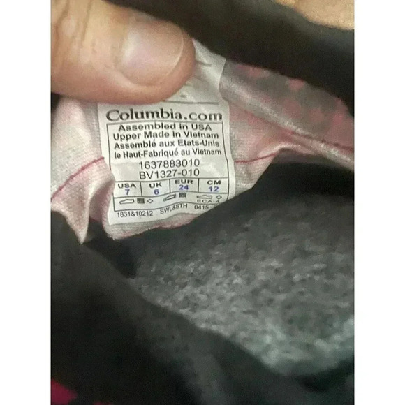 ColumbiaToddler Girls Powderbug PlusII Print Waterproof Winter Snow Boots Size 7 - Picture 7 of 7